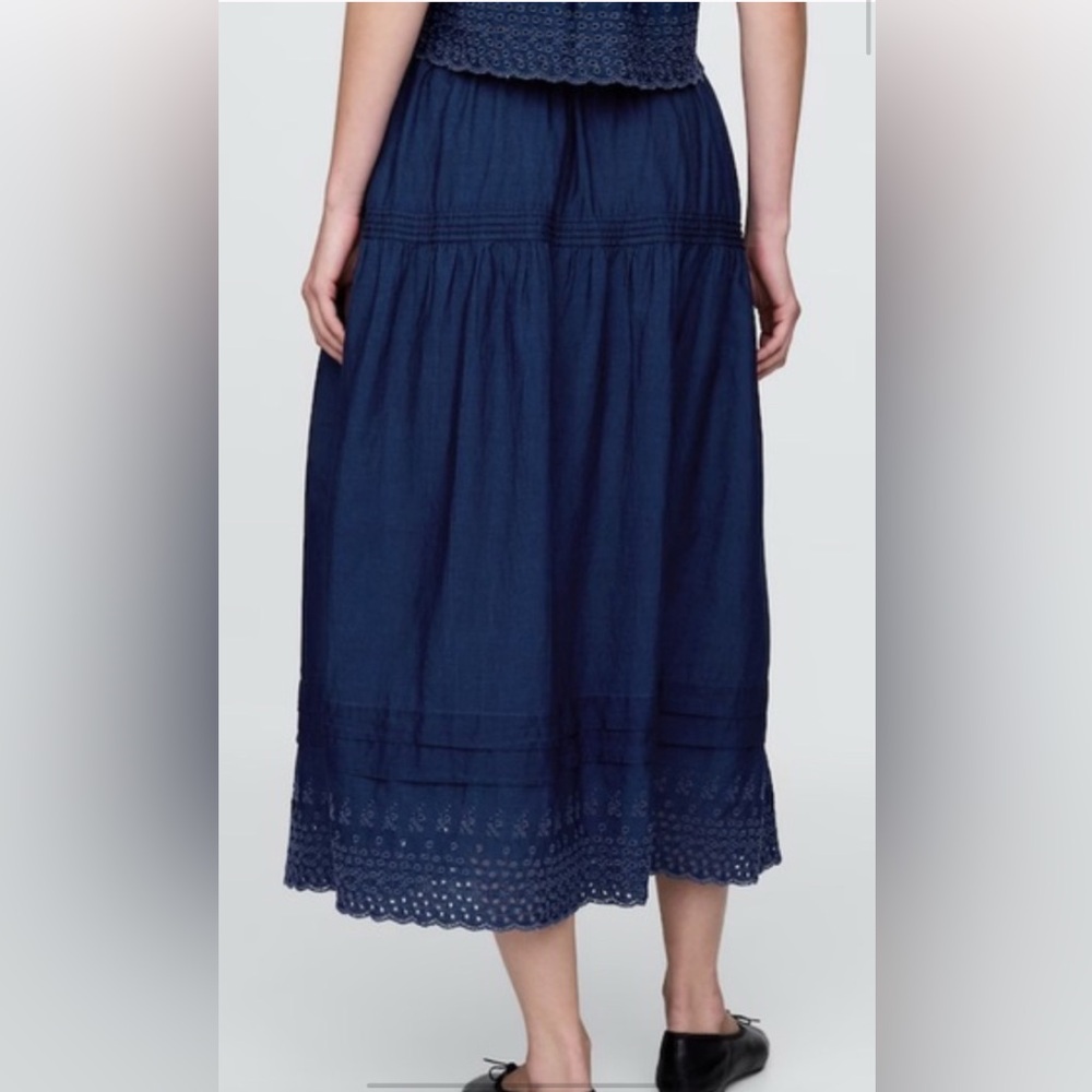 GAP X DOEN Eyelet MIDI Skirt - Picture 2 of 6